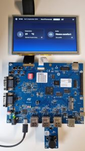 A smart home application on the STM32MP25 running on the Qt framework