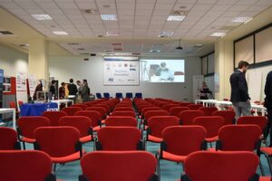 Getting ready for a talk at the NeaPolis Innovation Technology Day