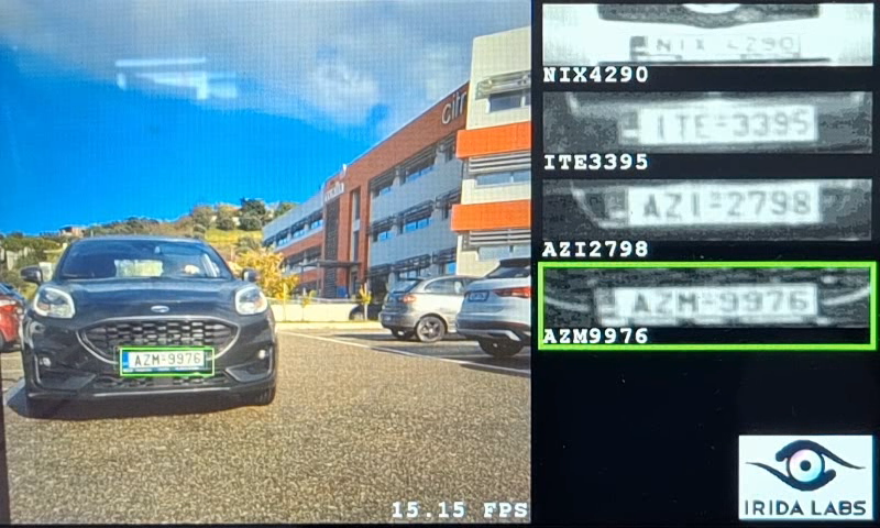 Use case: automatic number-plate recognition