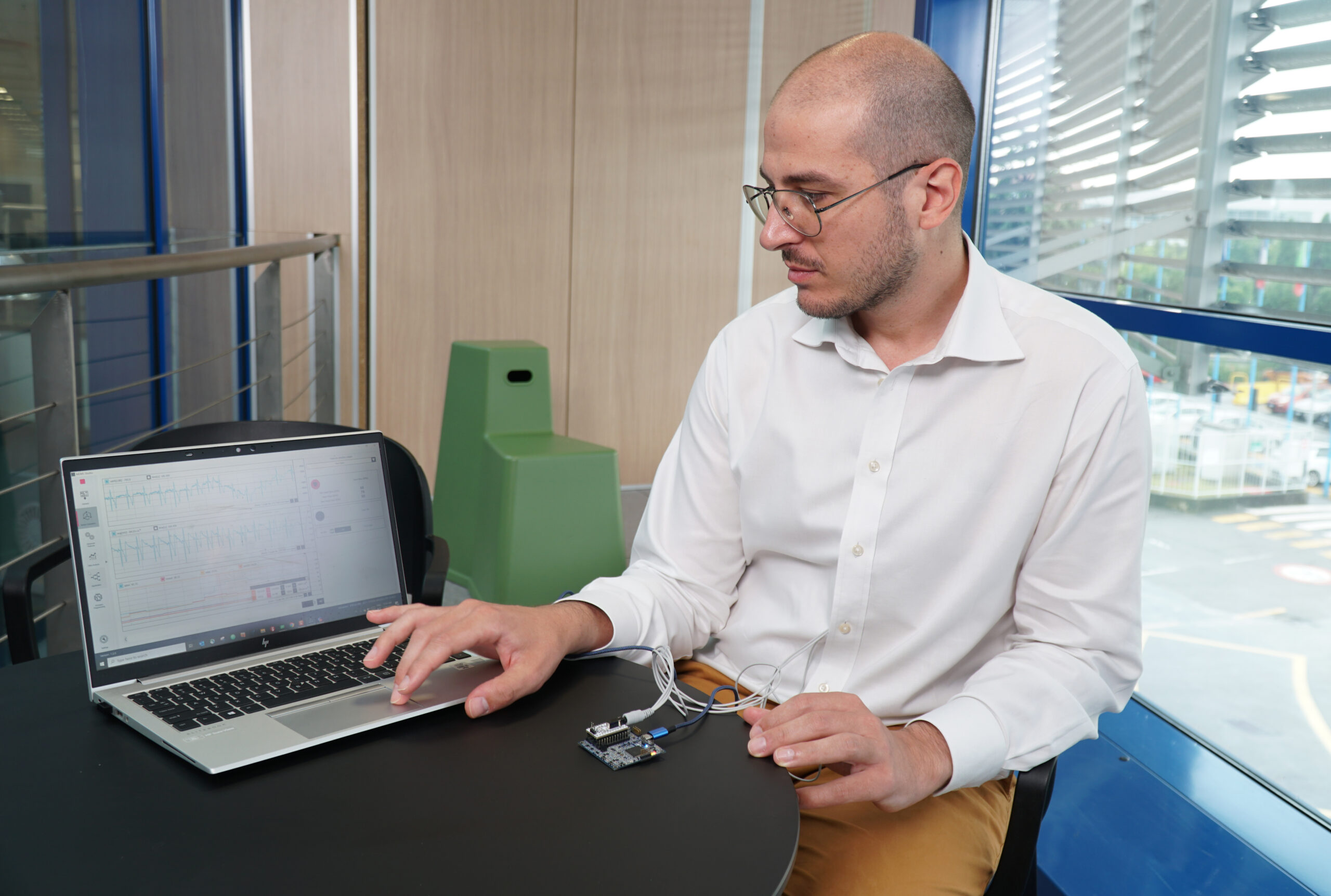 STEVAl-MKI109V3 with ST1VAFE3BX for ECG application