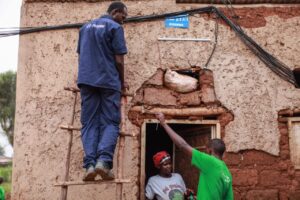 MESHPOWER STAFF IN THEIR COMMUNITY (CLICK TO ENLARGE)