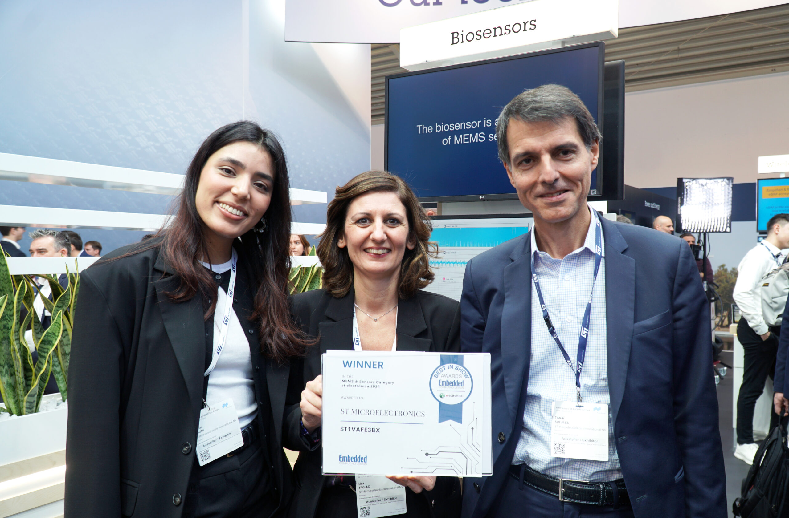 Award for ST1VAFE3BX by Embedded Computing Design