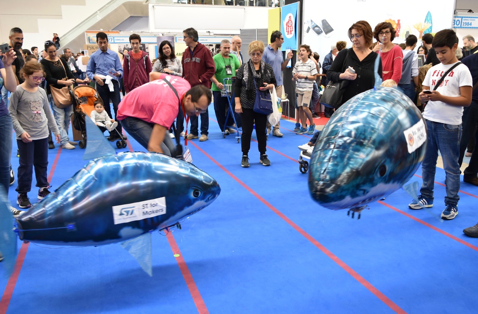 MakerFaire Rome -- 2 smart sharks