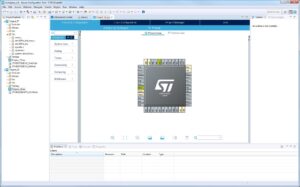 Ein Bildschirmfoto von STM32CubeIDE