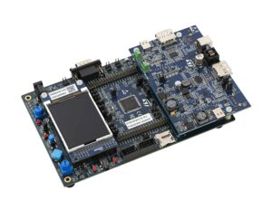 The STM32G0C1E-EV with its USB-C PD daughterboard