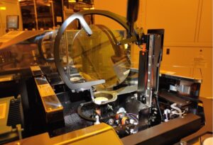 A 4H-SiC wafer in ST's site in Catania