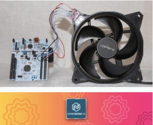 The sensor vibration demo with a Nucleo board