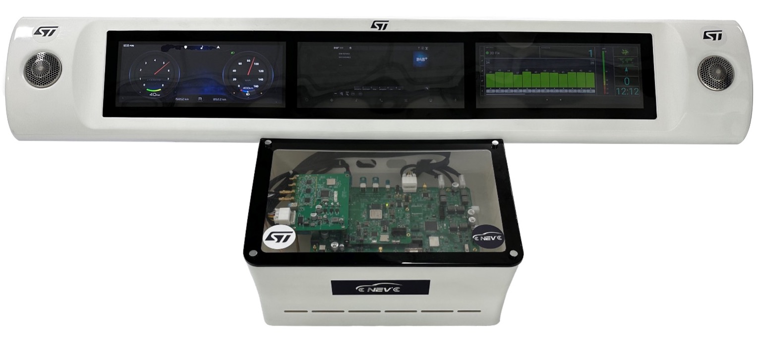 The ST smart cockpit at MWC Shanghai 2023