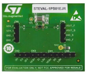 The STEVAL-1PS01EJR evaluation board
