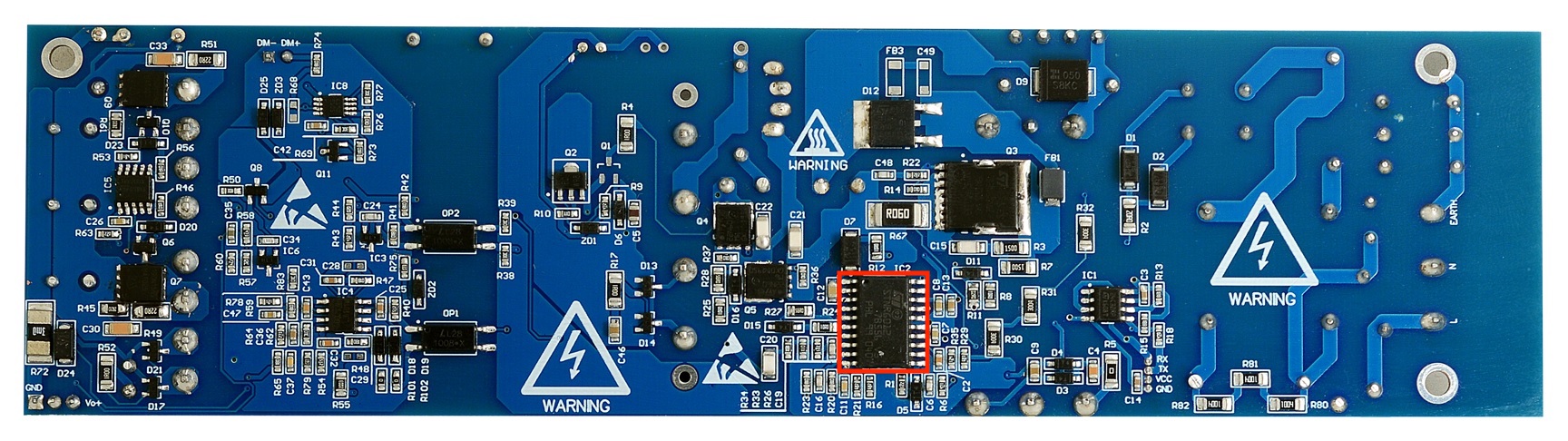 The back of the EVL012LED with the STNRG highlighted in red
