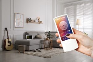 Eine für verschiedene Bildschirmgrößen skalierte Home Control-Oberfläche