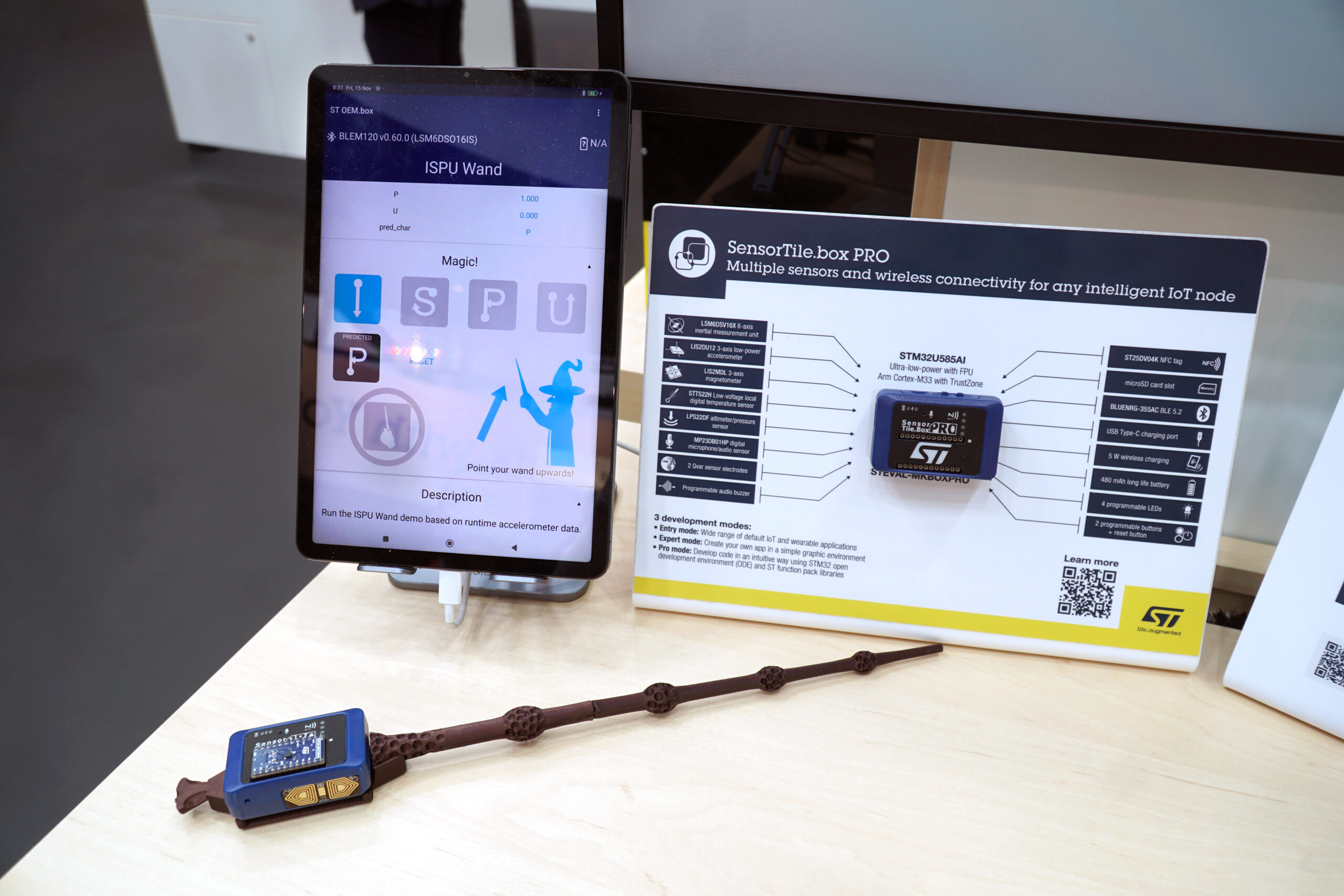 Letter recognition from wand movements