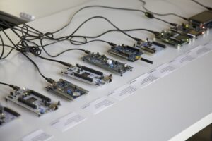 Showing the portability of the osdyne platform. Switching chips is usually just a recompile, even if the instruction sets differ. This allows using a single sourcebase to support several chips at once. osdyne supports most STM32 chips, ST’s automotive-grade Stellar chips, and other chips.