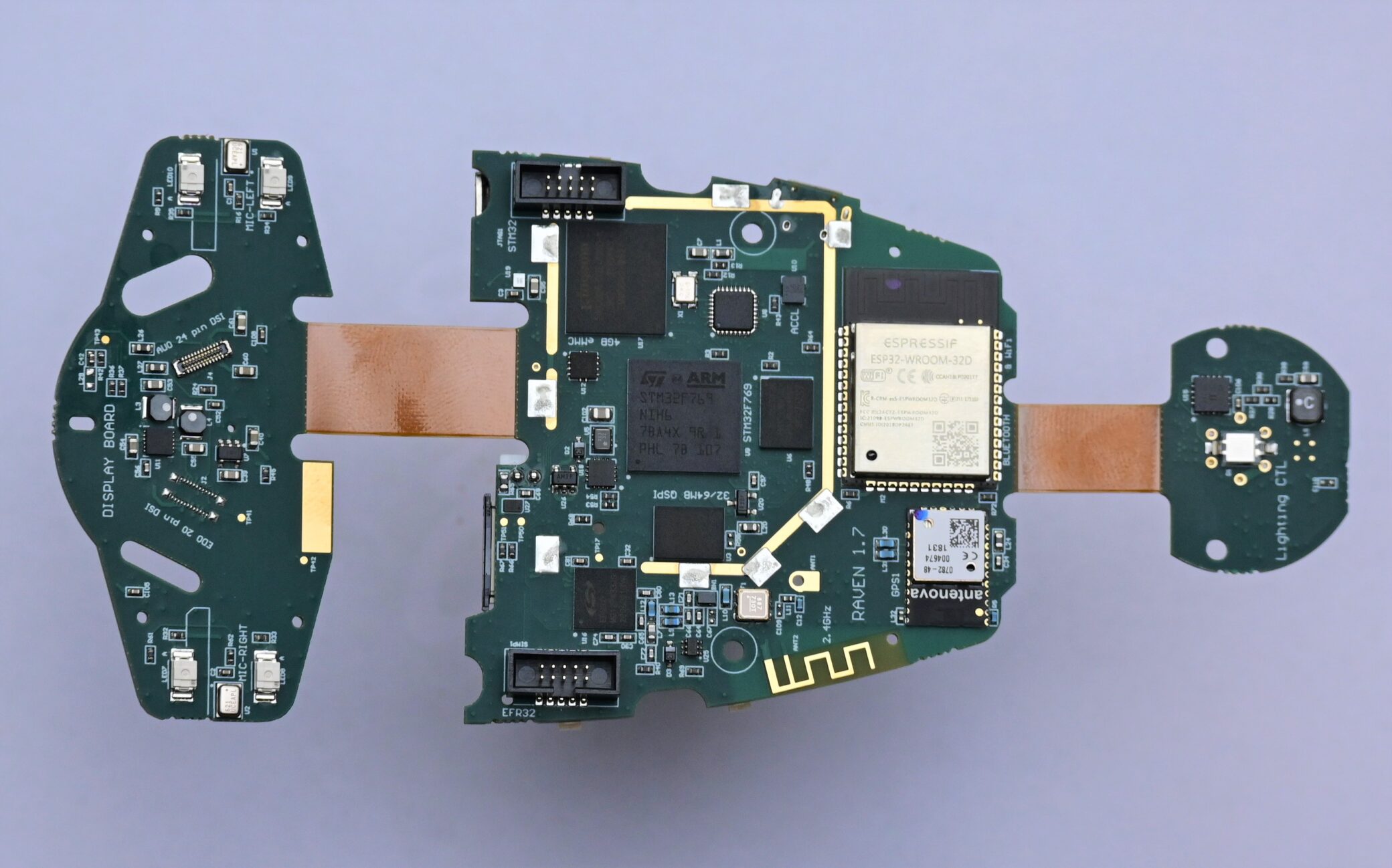 Raven's full PCB (front)