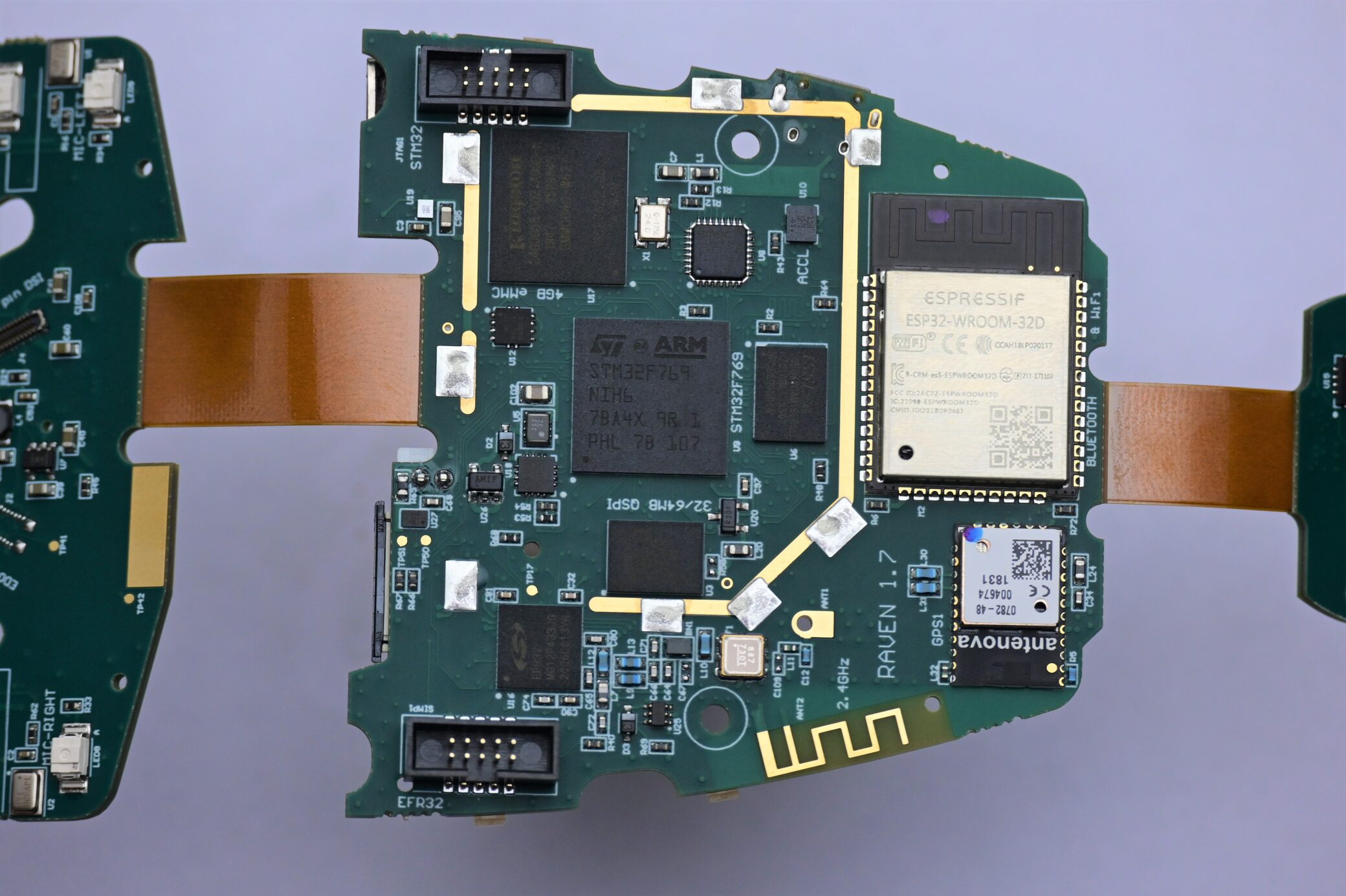 The STM32F7 on the Raven's PCB