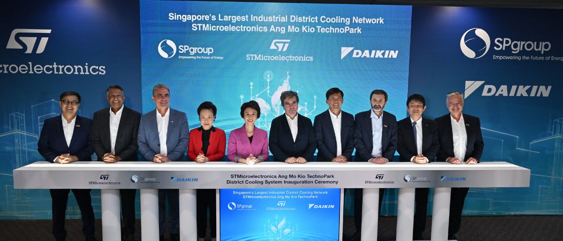 Update: Singapore’s largest industrial district cooling system, Now operational at ST’s AMK TechnoPark