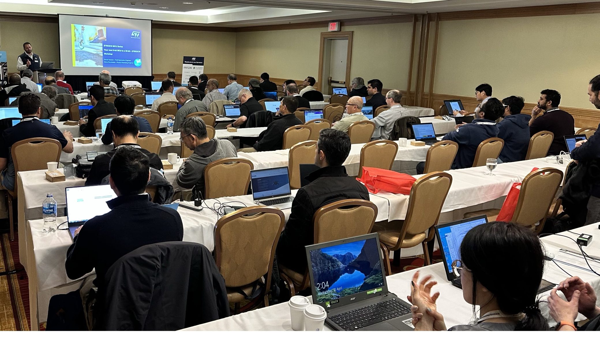 The hands-on session on the STM32C0 at the ST Technology Tour 2023 in Toronto