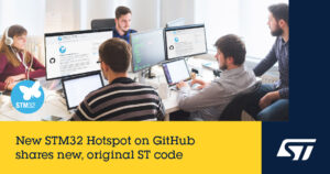 stm32 hotspot developers in front of screens