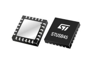 The front and back of the STUSB4500 packaging