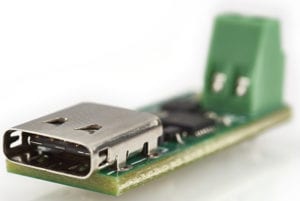 The connector and part of the PCB of the STREF-SCS001V1