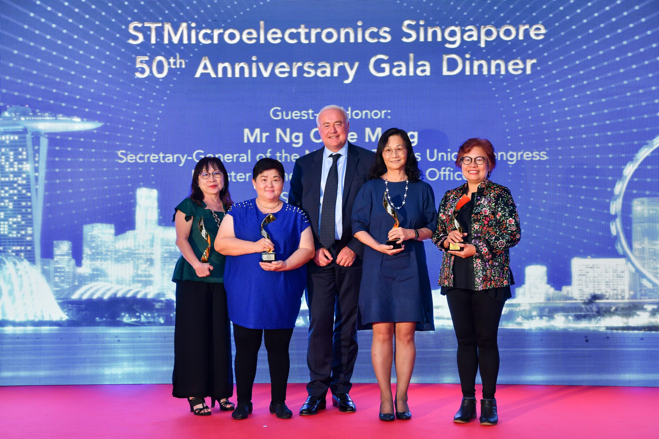 Award recipients at the 50th anniversary gala dinner