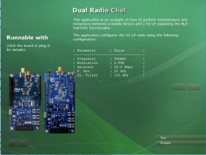 Dual Radio Chat Application