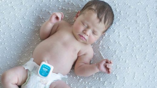 The Pico from Snuza on a baby