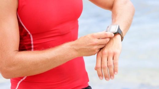 Checking a smartwatch