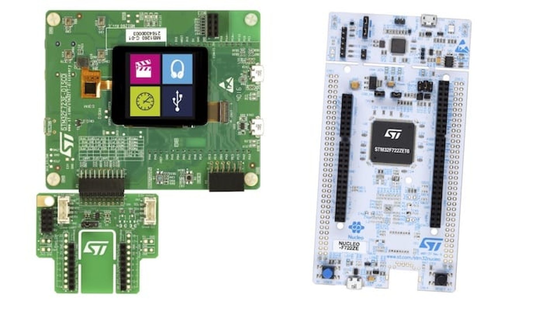 32F723EDISCOVERY and NUCLEO-F722ZE