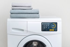 A TouchGFX interface on a washing machine